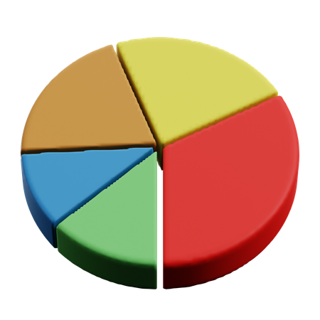 Diagrama de pizza  3D Icon