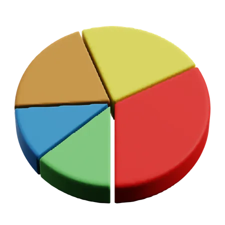 Diagrama de pizza  3D Icon