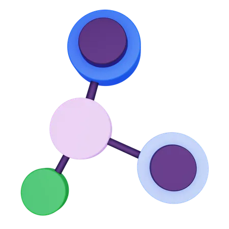 Diagrama de rede  3D Icon