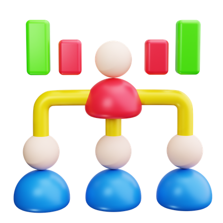 Diagrama de rede  3D Icon