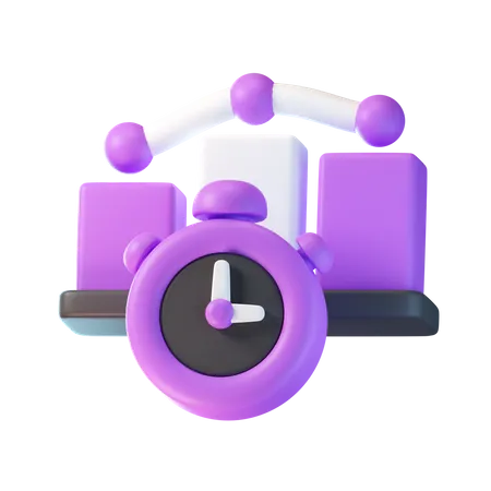 Diagrama de tempo  3D Icon