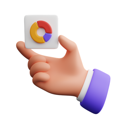 Diagrama de mano  3D Icon