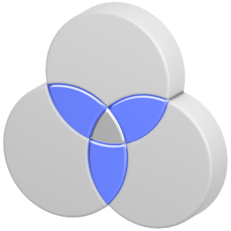 Diagrama de Venn  3D Icon