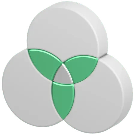 Diagrama de Venn  3D Icon