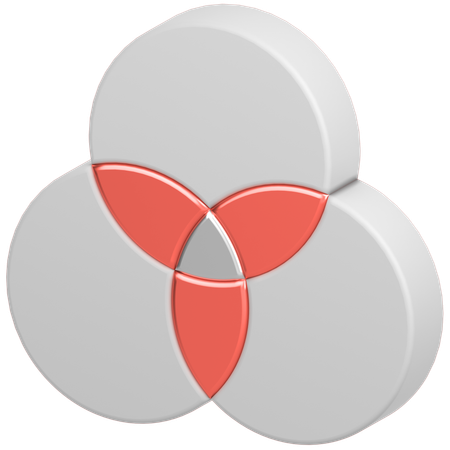 Diagrama de Venn  3D Icon