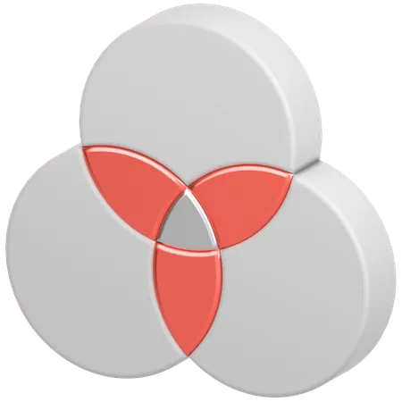 Diagrama de Venn  3D Icon