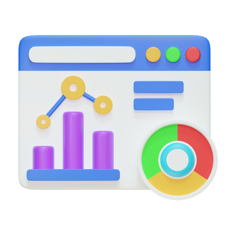 Diagrama del mercado de valores  3D Icon