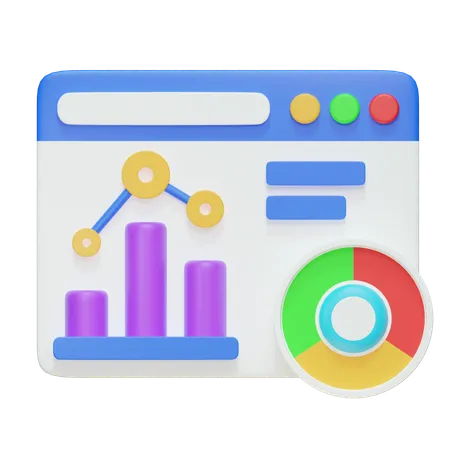 Diagrama del mercado de valores  3D Icon