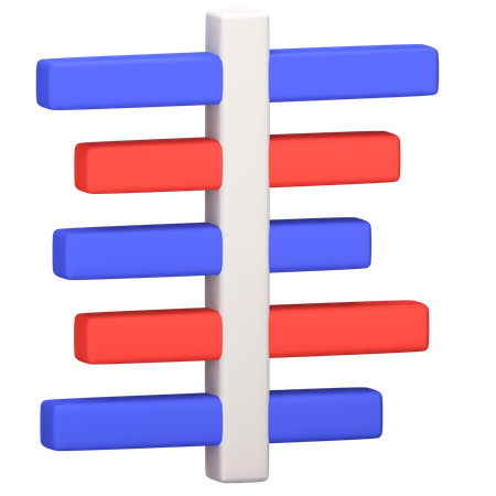 Gráfico de gantt  3D Icon