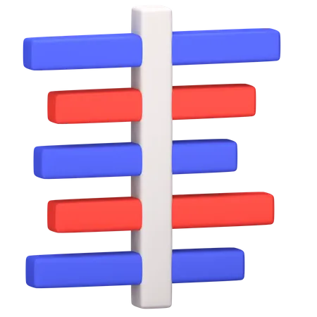 Gráfico de gantt  3D Icon