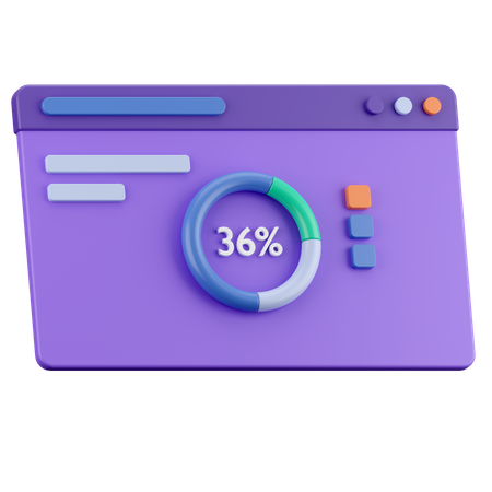 Panel de diagrama  3D Icon