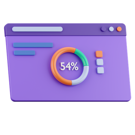 Panel de diagrama  3D Icon