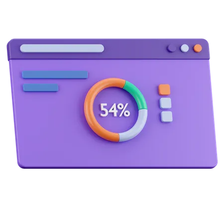 Panel de diagrama  3D Icon