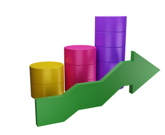 Diagramm  3D Illustration