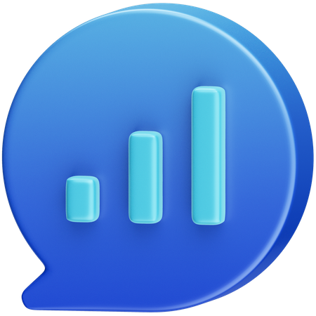 Diagrammnachricht  3D Icon