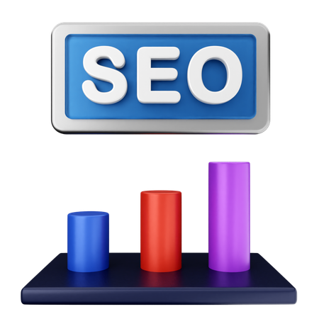 SEO-Diagramm  3D Icon