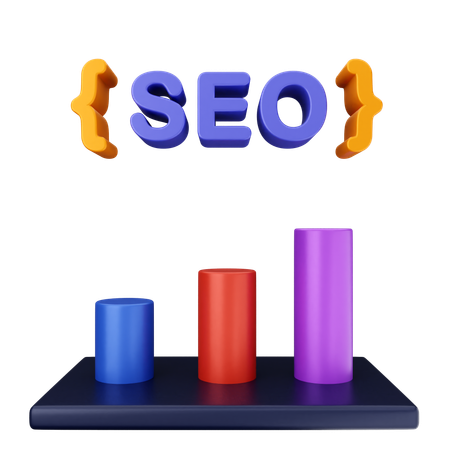 SEO-Diagramm  3D Icon