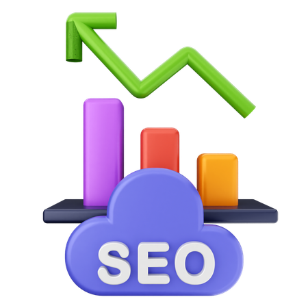 SEO-Diagramm  3D Icon