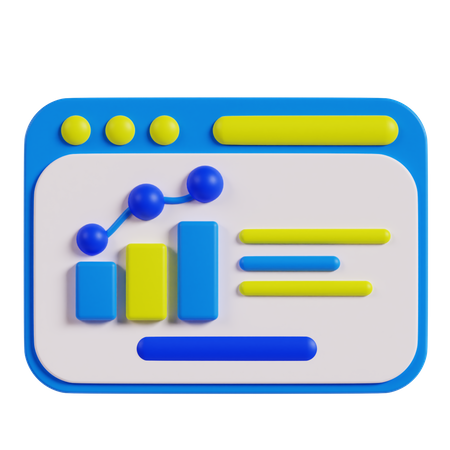 Diagrammstatistik  3D Icon