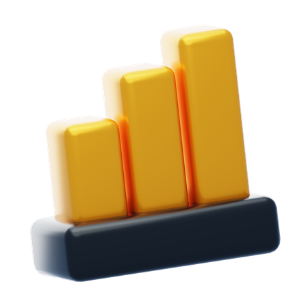 Diagramme à bandes  3D Icon