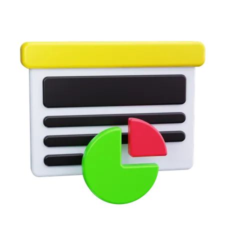 Diagramme circulaire  3D Icon