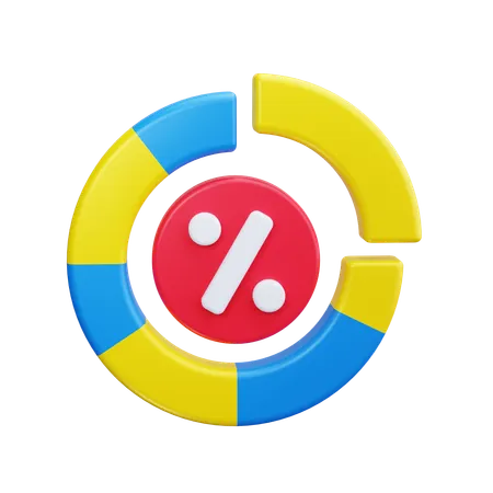 Diagramme circulaire  3D Icon