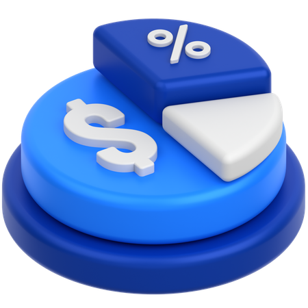 Diagramme circulaire d'affaires  3D Icon