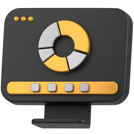 Diagramme circulaire d'affaires  3D Icon