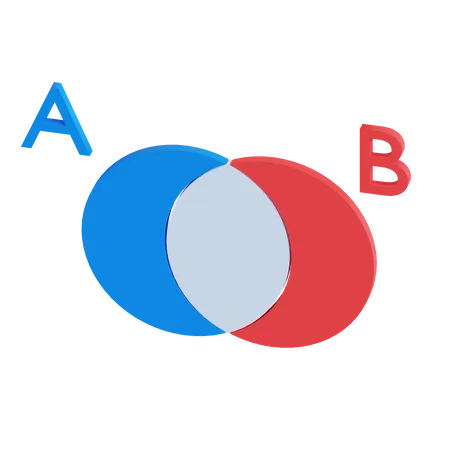 Diagramme de Venn  3D Icon