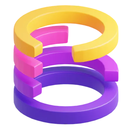 Diagramme circulaire  3D Icon