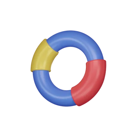 Diagramme circulaire 002  3D Icon