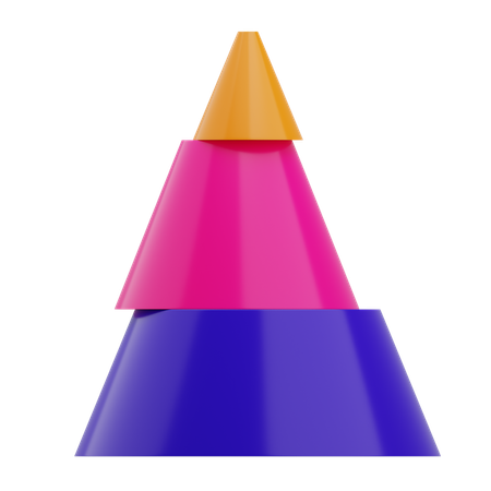 Diagramme conique  3D Icon