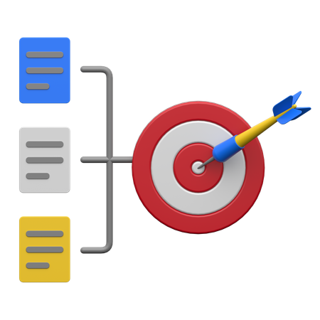 Diagramme d'objectif  3D Icon