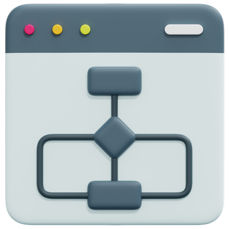 Organigramme du site Web  3D Icon