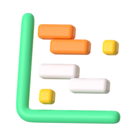 Diagramme de Gantt  3D Icon