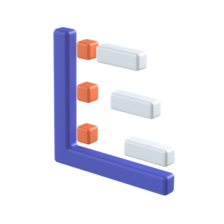 Diagramme de Gantt  3D Icon