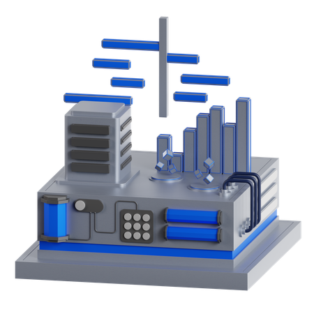 Diagramme de Gantt  3D Icon