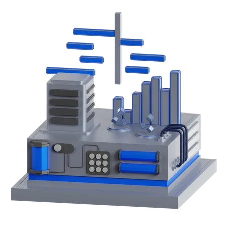 Diagramme de Gantt  3D Icon