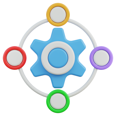 Diagramme de processus  3D Icon