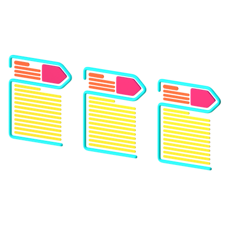 Diagramme de processus  3D Icon