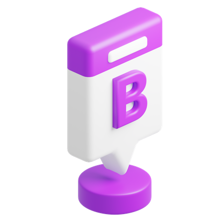 Diagramme à colonnes en boîte b  3D Icon