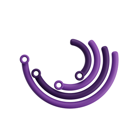 Diagramme en spirale  3D Icon