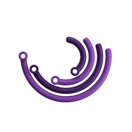 Diagramme en spirale  3D Icon