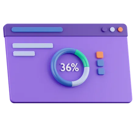 Panneau de diagramme  3D Icon