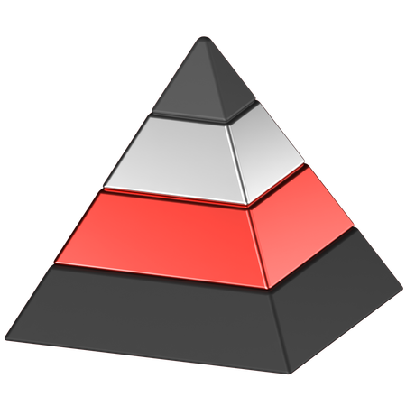 Diagramme pyramidal  3D Icon