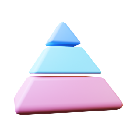 Diagramme pyramidal  3D Icon