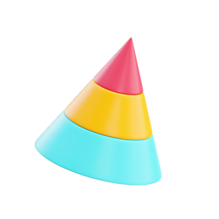 Diagramme pyramidal  3D Icon