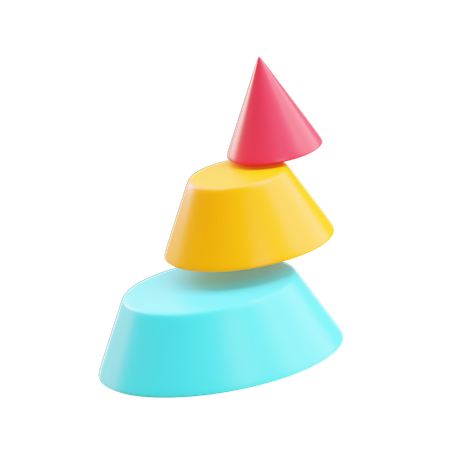 Diagramme pyramidal  3D Icon
