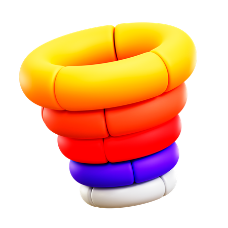 Diagramme pyramidal  3D Icon
