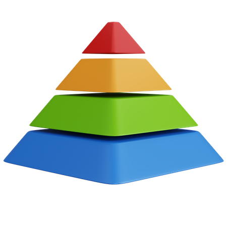 Diagramme pyramidal  3D Icon